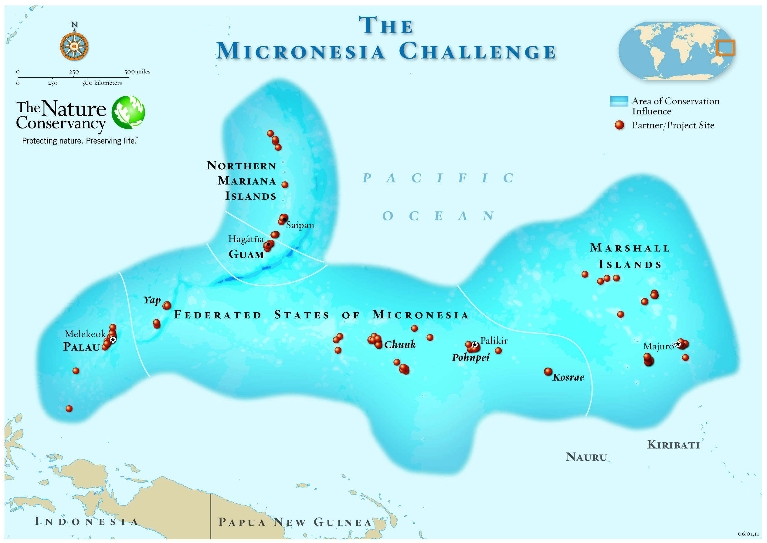 Micronesia Challenge Map 